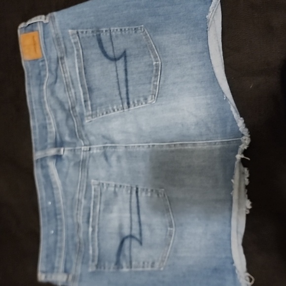 American Eagle Distressed Mini Buttonfly Skirt size 20 - Picture 9 of 9